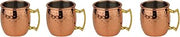 PADERNO Mini Tazza Ml 60, Conf. 4 Pz INOX, Rame, Martellato