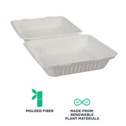 ECO PRODUCTS Green Products / 9" / white Clamshell Take Out Containers