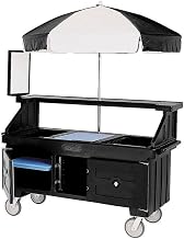 Cambro Large Camcruiser Vending Cart w/ 1 Food Pan Well, Black
