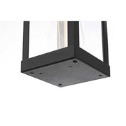 Peter One Light Outdoor Wall Sconce Black by Lighting Design – Iron, Black, Model OD413W11BK