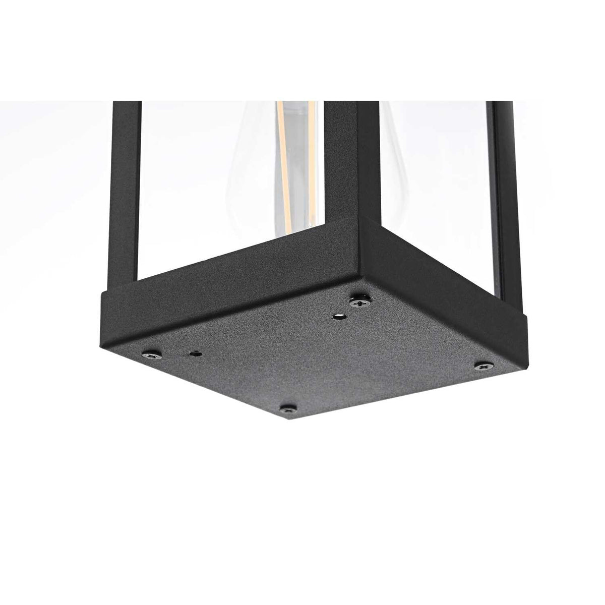 Peter One Light Outdoor Wall Sconce Black by Lighting Design – Iron, Black, Model OD413W11BK