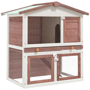 vidaXL Brown / Slide / 1 Outdoor Pens & Hutches
