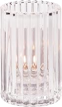 Cylinder Hollowick Clear Glass Vertical Rod Lamp