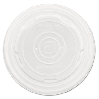 Eco-Products EcoLid Renew & Comp Food Container Lids F/12 16 32oz 50/PK 10 PK/CT by ECO PRODUCTS – 32.0 ounces, Plastic, white, Pack of 500, Model ECOEPECOLIDSPL