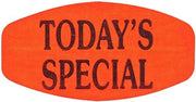 Today's Special Label Fluorescent Yellow Grabber Grocery Store Labels Black Imprint - 1 3/8" L x 7/8" H 1000 per Roll