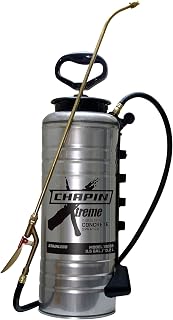 CHAPIN 19069 Made in the USA 3.5 Gallon Xtreme Industrial Stainless Steel Concrete, with Brass Pump/Wand/Nozzle, Stainless