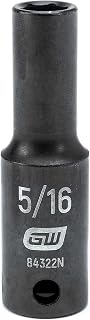 GEARWRENCH 3/8" Drive 6 Point Deep Impact SAE Socket 5/16" - 84322N