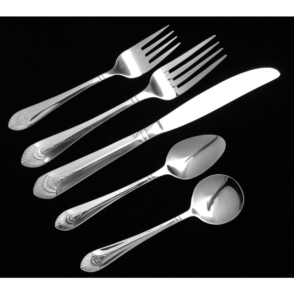 Dinner Knife Metropolis Pattern 18/0 Stainless Steel 12 Per Case by HUBERT – Stainless Steel, Silver, Model MET-9