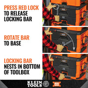 KLEIN TOOLS 2-Drawer / Orange / 50.0 pounds Tool Boxes
