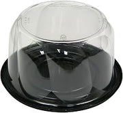 PACTIV Cakecont 7.75X4.25 Plas Blk Swrldm Pwp, 100 CS