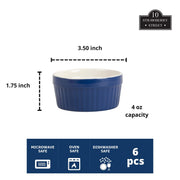 10 Strawberry Street Blue / 4 oz / 4.0 fluid_ounces Ramekins