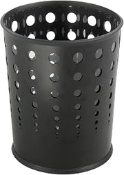 Safco Home Office Trash Container Bubble Wastebasket Black 3Pack