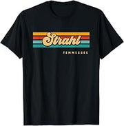 Vintage Sunset Stripes Strahl, Tennessee T-Shirt