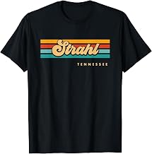 Vintage Sunset Stripes Strahl, Tennessee T-Shirt