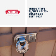 Diskus Padlock 26/70 - Weatherproof - with Drill and Pull-Protected Cylinder - ABUS Security Level 8 - Silver – 90x190cm, Alloy Steel, White, Pack of 6, Model 12790