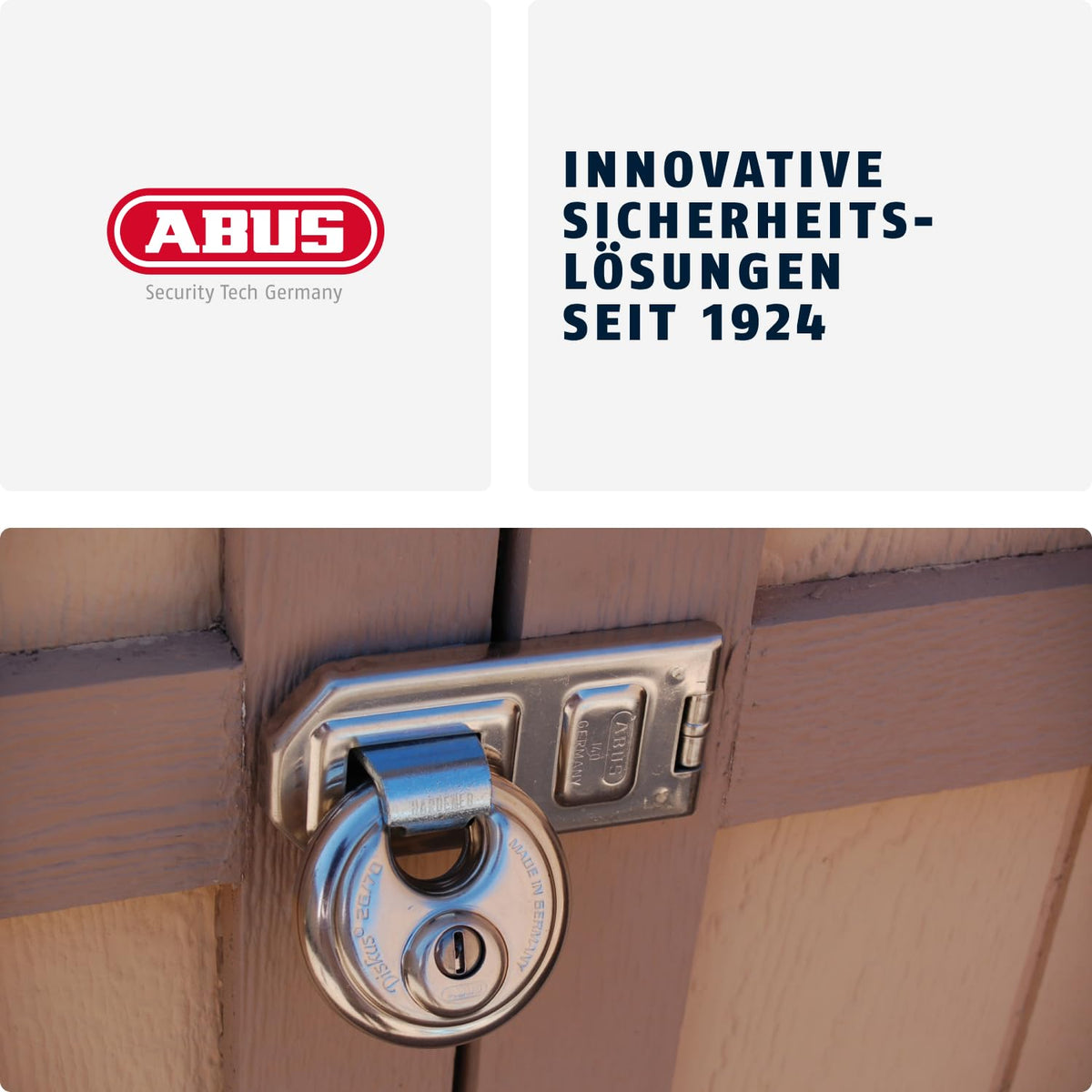 ABUS 90x190cm / Without security card / White Keyed Padlocks