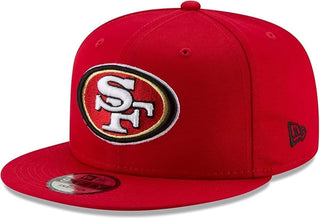 NFL 9FIFTY Snapback Team Color Adjustable Hat Cap One Size (US by New Era – One Size, Polyester, San Francisco 49ers - Red, Model New Era