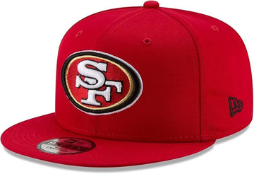 NFL 9FIFTY Snapback Team Color Adjustable Hat Cap One Size (US by New Era – One Size, Polyester, San Francisco 49ers - Red, Model New Era