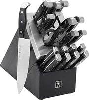 HENCKELS International Statement 20 Piece Black Self-Sharpening Knife Block Set