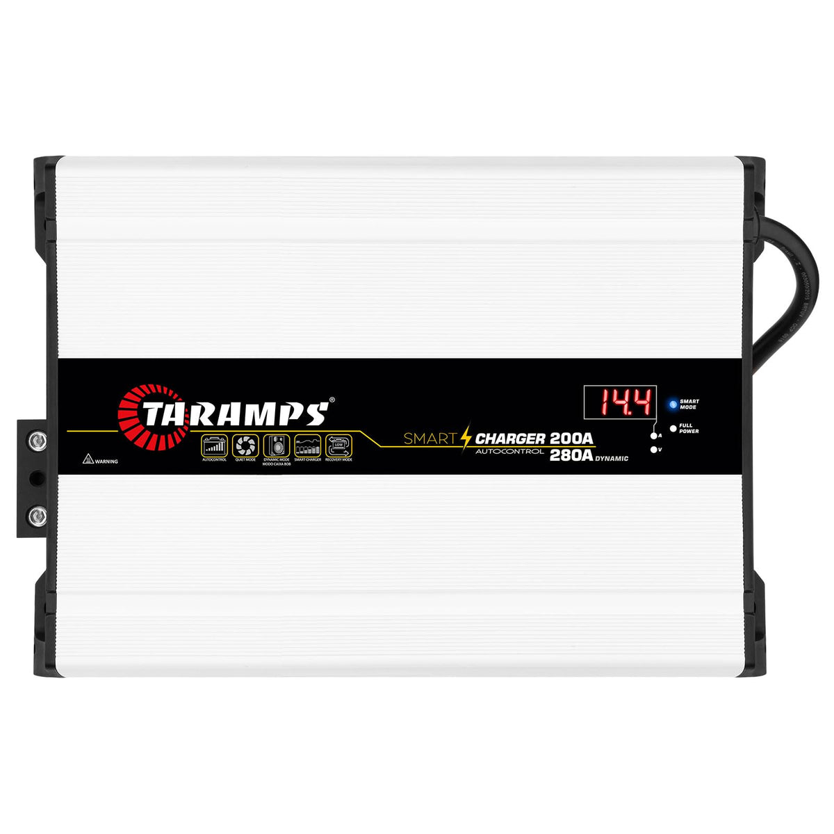 Taramps Smart Charger 200/280A Battery Charger 280A Dynamic Mode Car Audio System Power Supply 4000 Watts Max Output Power Bivolt Automatic 127/220VAC by Taramp's – Model