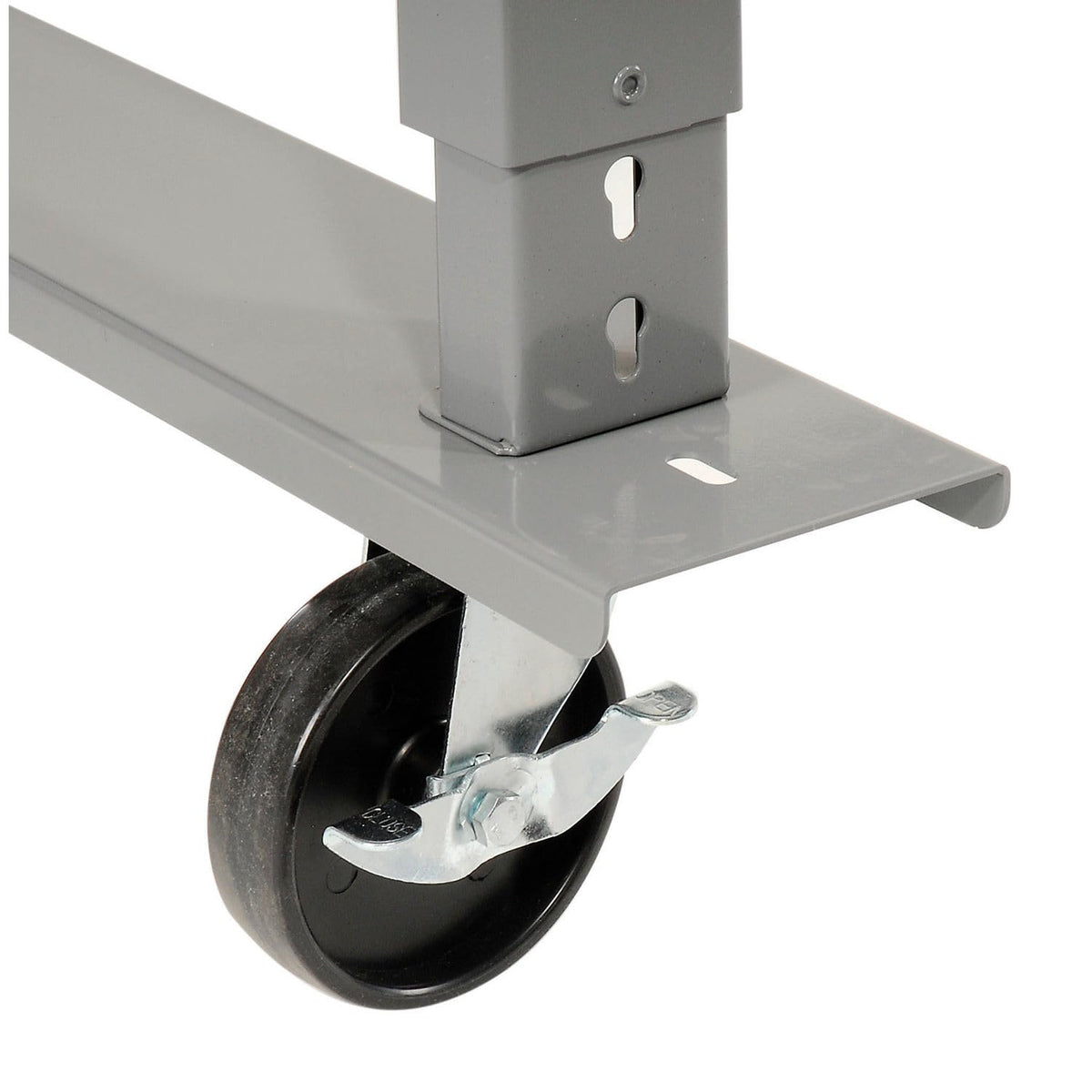 Adjustable Height Mobile Workbench by Global Industrial – 30"L x 72"W x 4.5"H, Steel, Stainless Steel, Model 239126A