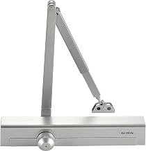 Global Industrial Aluminum Door Closer, Manual, Hydraulic, for Internal and External Use