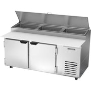 Two-Section Pizza Top Refrigerated Counter by Beverage Air – Model DP72HC