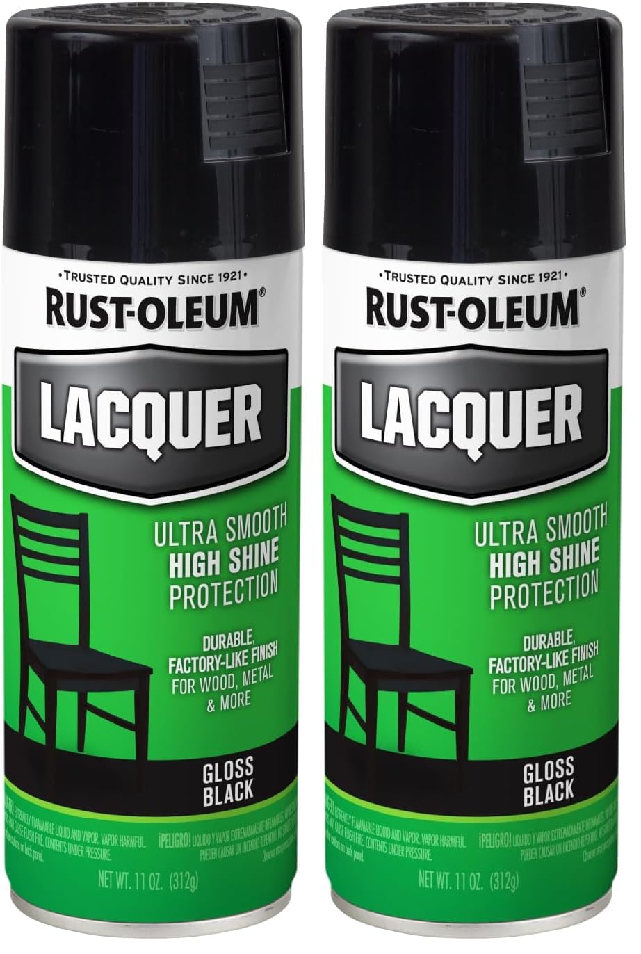Rust-Oleum Black / 11 Ounce (Pack of 2) / Spray Paint Spray Paint