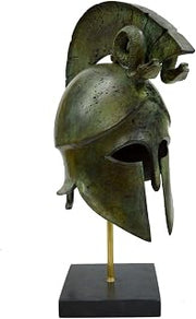 Greek Spartan Corinthian Helmet with Snakes - Antique Style - Bronze Item