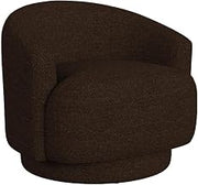 Picket House Furnishings Oasis Swivel Chair in JH Chocolate