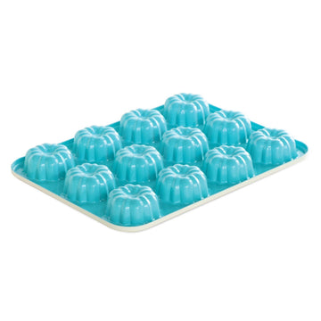 12, Cavity Bundt Cupcake Pan, Mini, Colors Vary [Parallel Import Goods] by Nordic Ware – One Size, Plastic, No Color, Model 52822