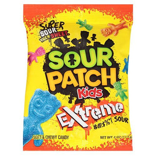 Sour Patch Extreme Candy by Sour Patch Kids – 4 Ounce (Pack of 1), Multicolor