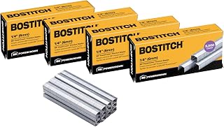 Bostitch Office B8 PowerCrown 0.25 Inch Staples, Pack of 20,000 Staples (STCRP21151/4-4), Silver