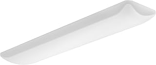 Lithonia Lighting FMLL 9 30840 4-Foot 4000K LED Low Profile Lightpuff with White Acrylic Diffuser, 3074 Lumens, 120 Volts, 35 Watts, Damp Listed, White