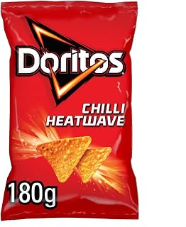 Doritos Chilli Heatwave Tortilla Chips Sharing Bag, 180 g