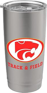 Carlisle High School Wildcats Track & Field Stainless Steel Insulated Tumbler