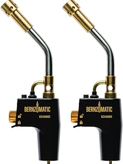 Bernzomatic DuraCast® Wide Surface Torch - Durable Cast Body Aluminum Construction for Cooking, Heat Shrinking, Metalworking, and Vinyl Wrapping (TS 4500 Torch 2 Pack)