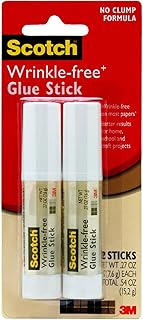 Scotch Wrinkle-Free Glue Sticks, 2 Pack, .27 oz Each