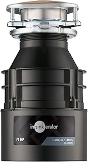 InSinkErator Badger 1 Garbage Disposal, Badger Series 1/3 HP Continuous Feed Food Waste Disposer