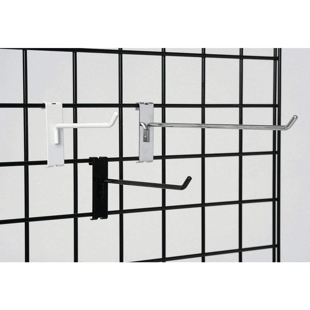 10"L - Black Grid Wall Hook by Retail Resource – Model GH10B