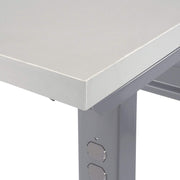 Adjustable Height Extra Long Workbench by Global Industrial – 48"L x 96"W x 4"H, Steel, Gray, Model 601429