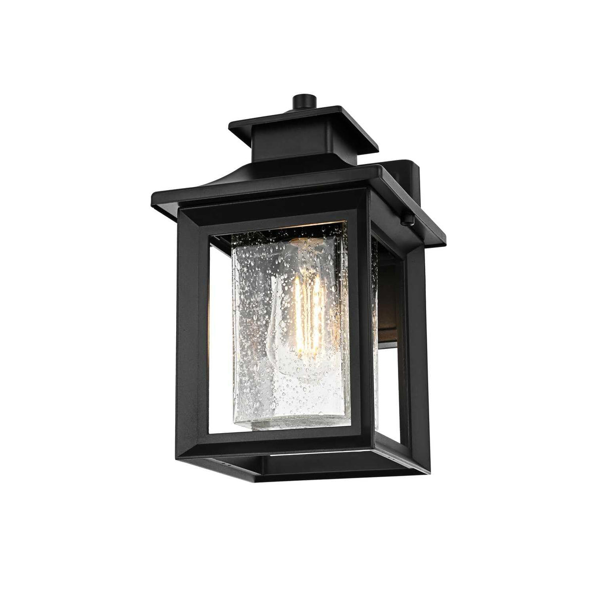 Judson One Light Outdoor Wall Sconce Black by Lighting Design – Aluminum, Black, Model OD348W12BK
