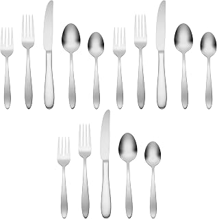 Oneida 895998 Mooncrest Satin 20 Piece Everyday Flatware Set (Pack of 3)