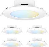 Feit Electric 6in LED Canless Recessed Downlights, 75W Eq, 5CCT, 4 Pack
