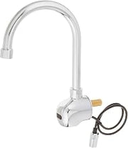 T&S Brass 5EF-1D-WG Wall Mount Swivel Gooseneck Equip Sensor Faucet, Silver/Pewter