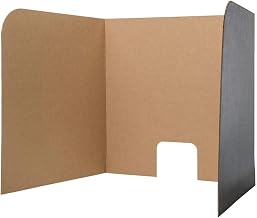 Flipside Computer Lab Privacy Screens, Small, 22" x 22.5" x 20", 3 Per Packs, 2 Packs