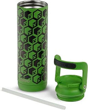 Igloo MineCraft Creeper 20 oz Sipper Glow in the Dark Sports Sipper, Stainless Steel Hydration Can with Lid & Straw, Insulated Water Bottle
