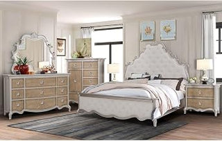 Paris Ivory Panel 5-Piece Bedroom Set, Queen