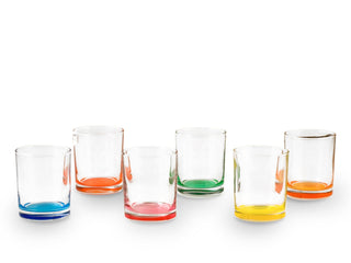 Swing Glass Glasses by Pasabahce – 6 Unità (Confezione da 1), 25 centiliters, Glass, Multi-coloured, Pack of 6
