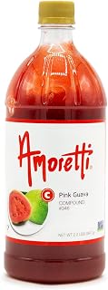 Amoretti Pink Guava Compound Artificial Color / 2.2 lbs - Natural Flavors, Shelf Stable Even After Opening, Certified Kosher, TTB Approved, Perfect for Baking Applications & Beverages